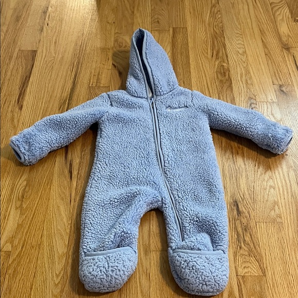Nike Blue Purple Sherpa Bunting Suit Sz 9M - Picture 1 of 9